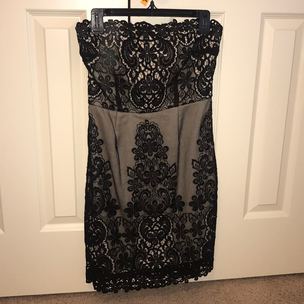 Nordstrom Black Strapless Dress